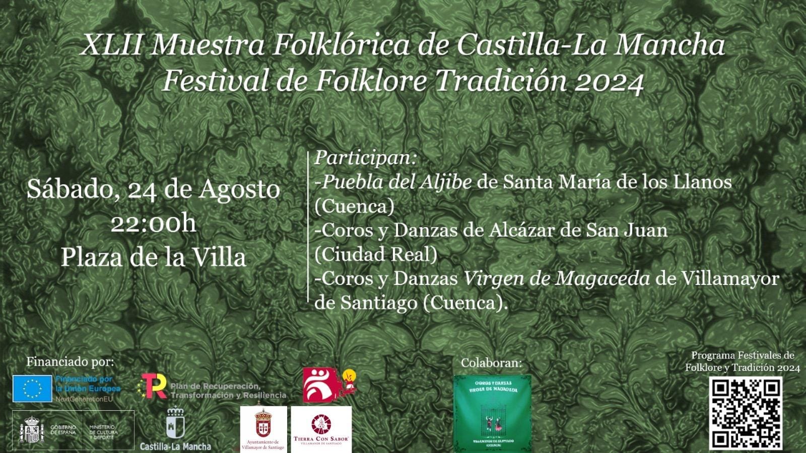 Lee más sobre el artículo XLII Muestra Folklórica de Castilla-La Mancha Festival de Folklore Tradición 2024